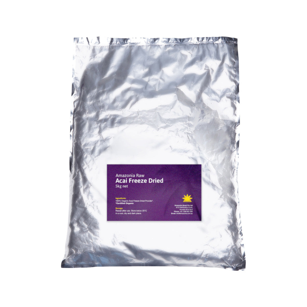 Amazonia Raw Organic Acai Freeze Dried Powder 5kg