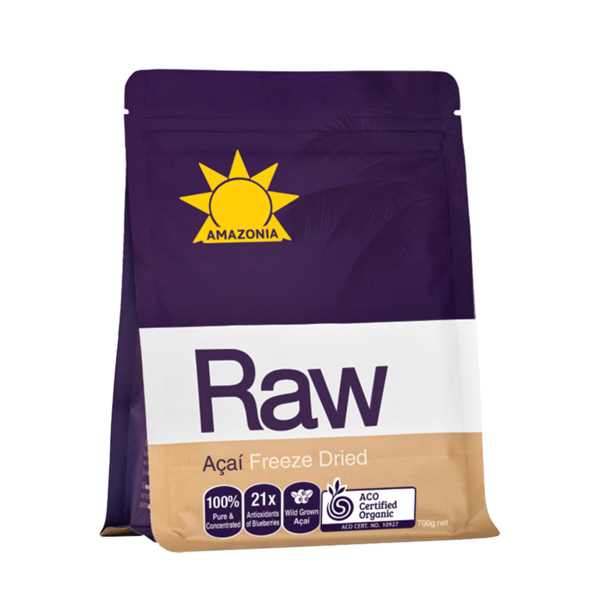 Amazonia Raw Organic Acai Freeze Dried Powder 700g