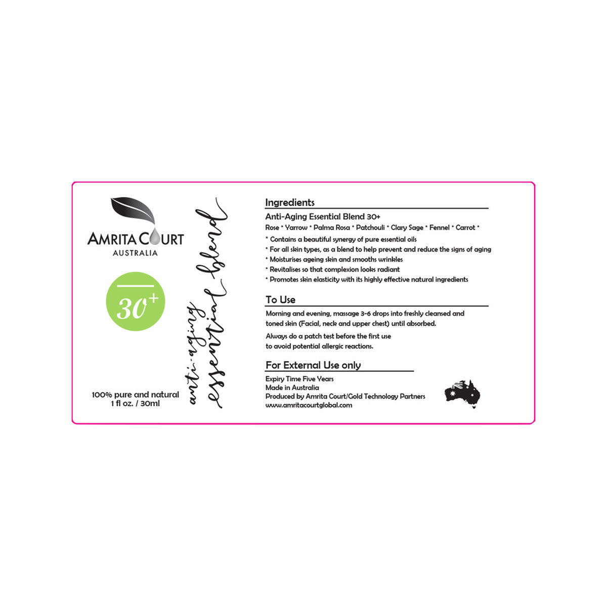 Amrita Court Anti-Aging Essential Blend 30+ 30ml