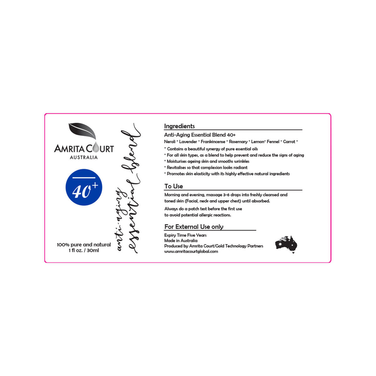 Amrita Court Anti-Aging Essential Blend 40+ 30ml