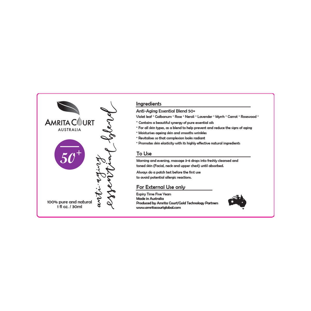 Amrita Court Anti-Aging Essential Blend 50+ 30ml