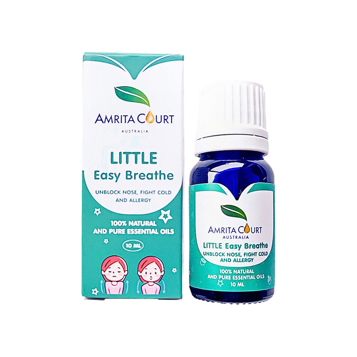 Amrita Court LITTLE 100% Natural & Pure Essential Oil Blend Easy Breathe 10ml