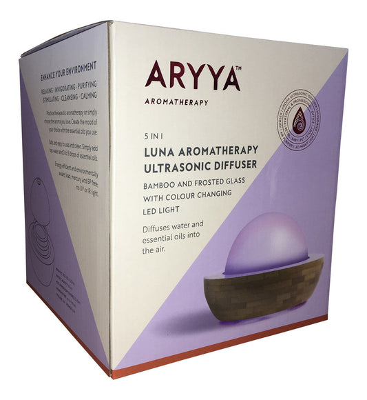 SaltCo Aryya Ultrasonic Diffuser Bamboo Luna