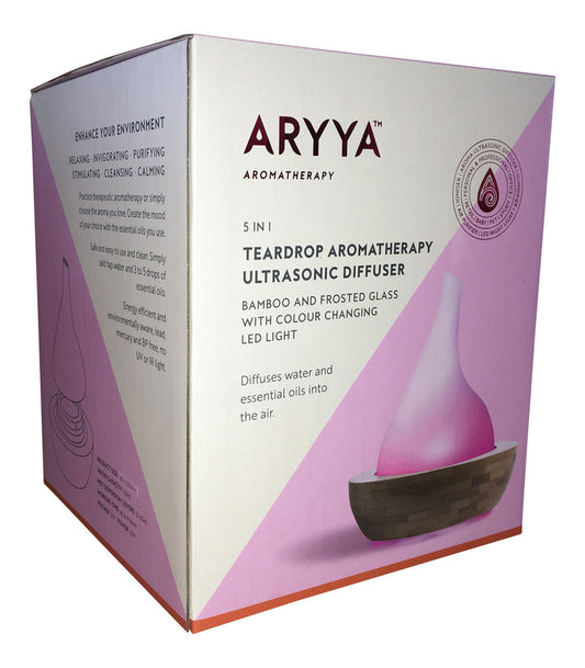 SaltCo Aryya Ultrasonic Diffuser Bamboo Teardrop