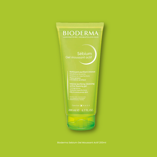 Bioderma Sebium Gel Moussant Actif Exfoliating Cleanser suitable For Acne Prone Skin 200mL