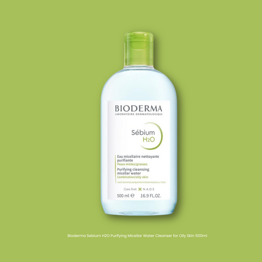 Bioderma Sebium H2O Purifying Micellar Water Cleanser for Oily Skin 500ml