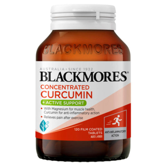 Blackmores Concentrated Curcumin + Active Support 120 Tablets