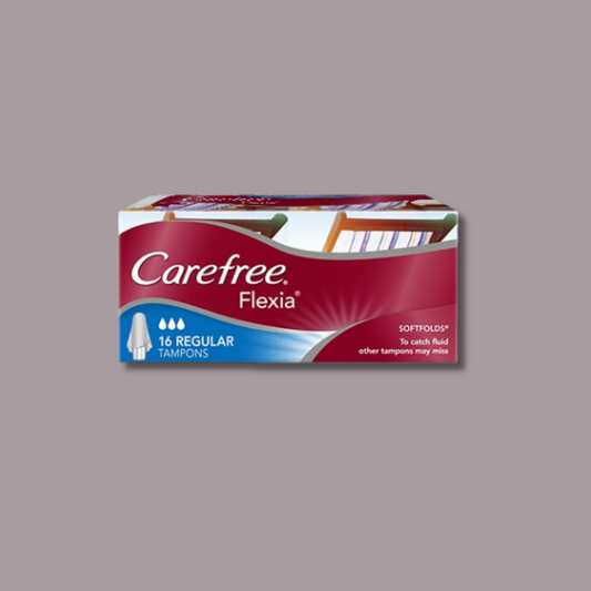 CAREFREE® FLEXIA® REGULAR TAMPONS