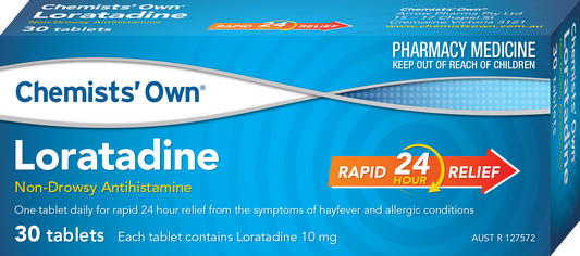 30 x Loratadine Tablets Chemists' Own 10mg Loratadine