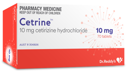 Cetrine, Dr Reddys Cetirizine Hydrochloride 10mg, Generic Zyrtec Alternative