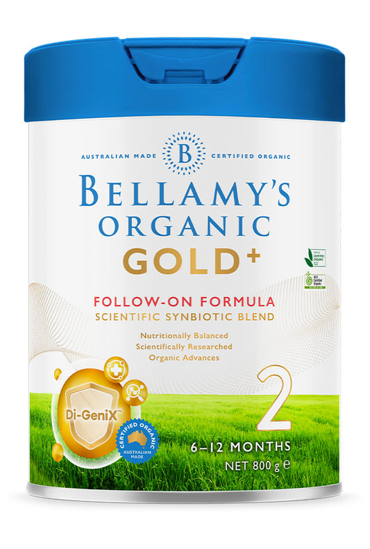 Bellamy's Organic Gold+ Step 2 Follow-On Formula 6 - 12 months 800g ( expiry 8/24 )