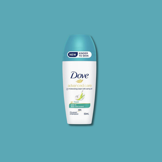 Dove for Women Antiperspirant Deodorant Roll On Advanced Care Go Fresh Pear & Aloe Vera 50ml