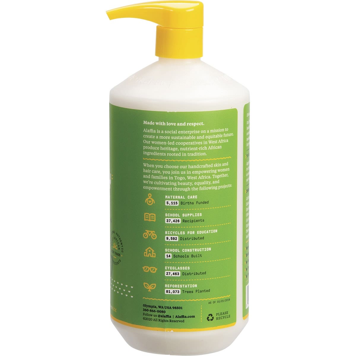 ALAFFIA Everyday Coconut Body Lotion - Coconut Lime 950ml