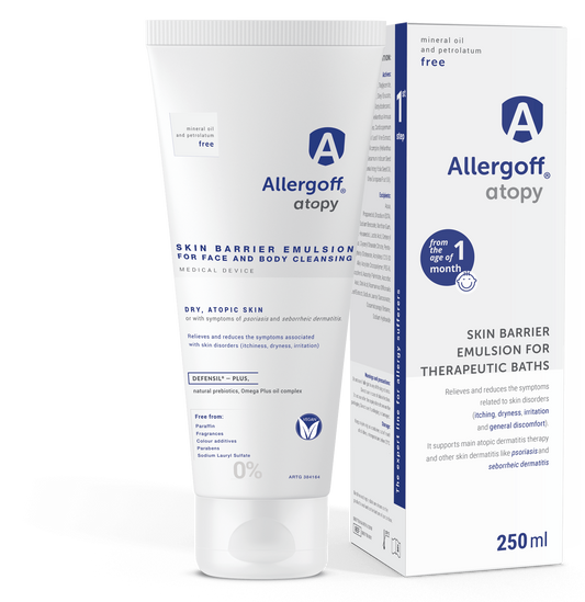 Allergoff Atopy Skin Barrier Emulsion for Gentle Face and Body Cleansing 250mL