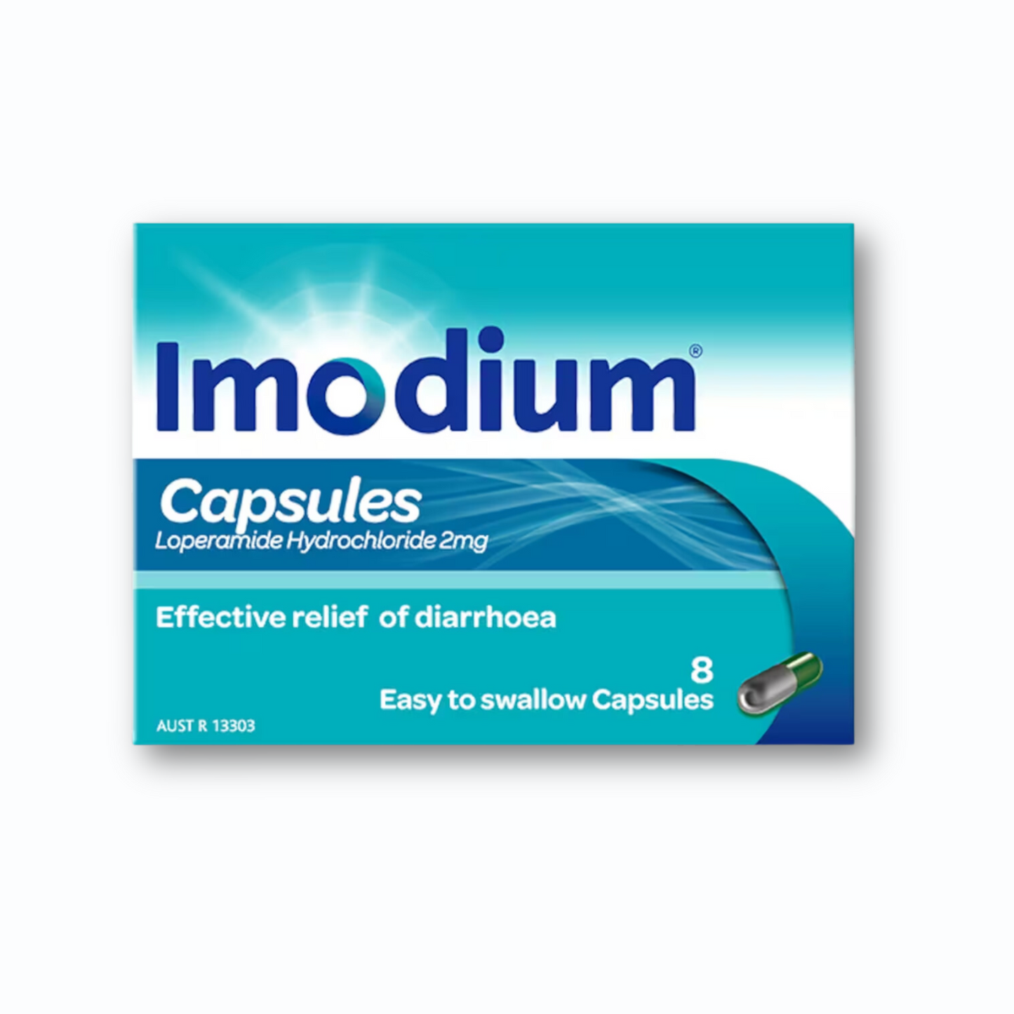 Imodium Capsules 2mg for Diarrhoea Relief 8 Capsules