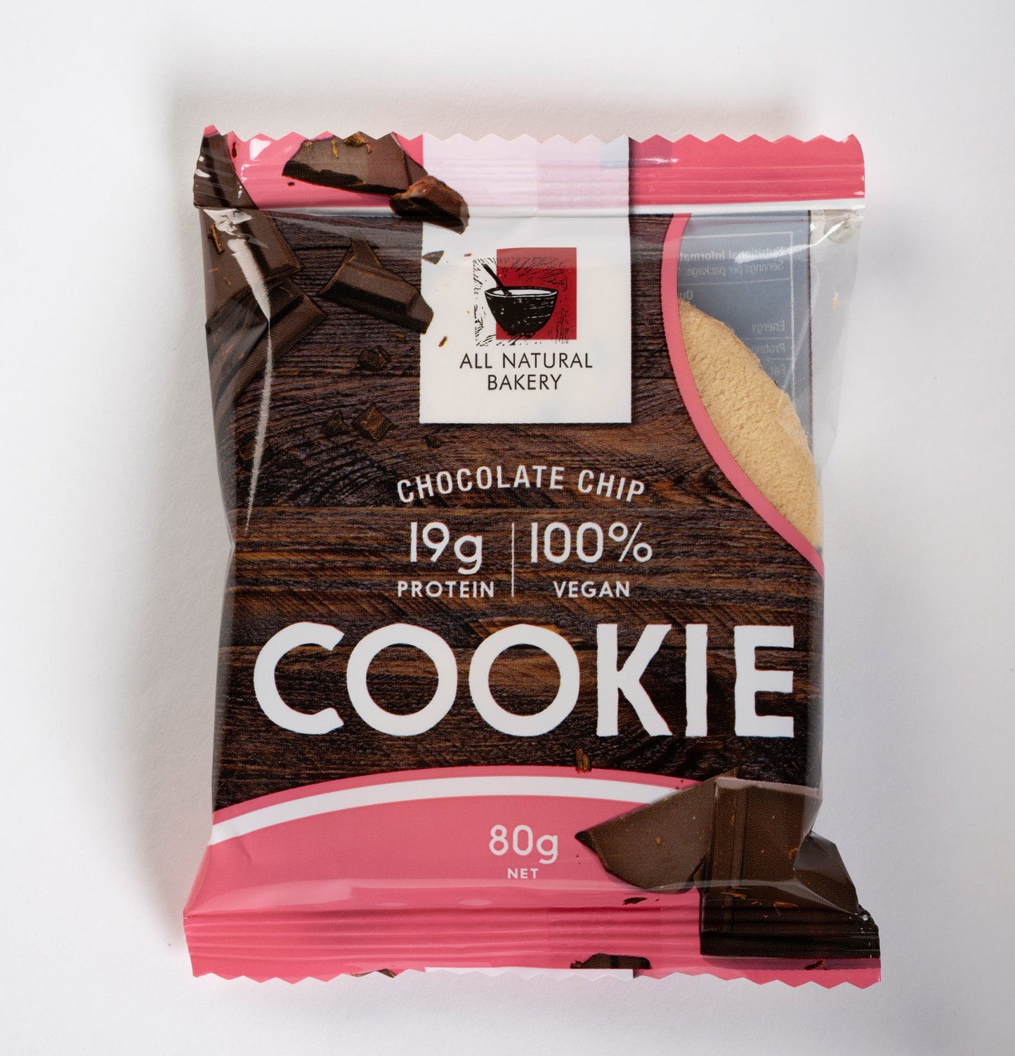 All Natural Bakery Cookie Chocolate Chip 80g(Pack of 12)