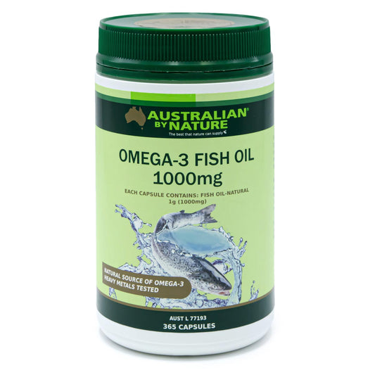 Australian by Nature Omega-3 Fish Oil 1000mg 365 Capsules