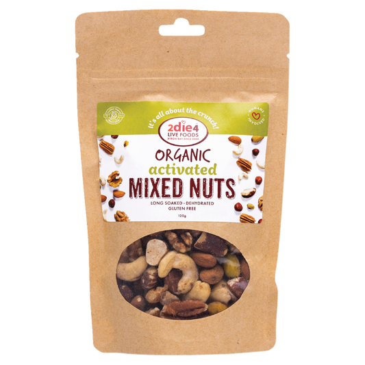 2 die 4 live foods organic activated mixed nuts activated with fresh whey 600g