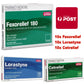 10x Fexorelief 180mg + 10x Cetrelief 10mg + 10x Lorastyne 10mg