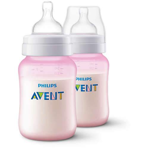 AVENT PINK BOTTLES  260ML 2PK