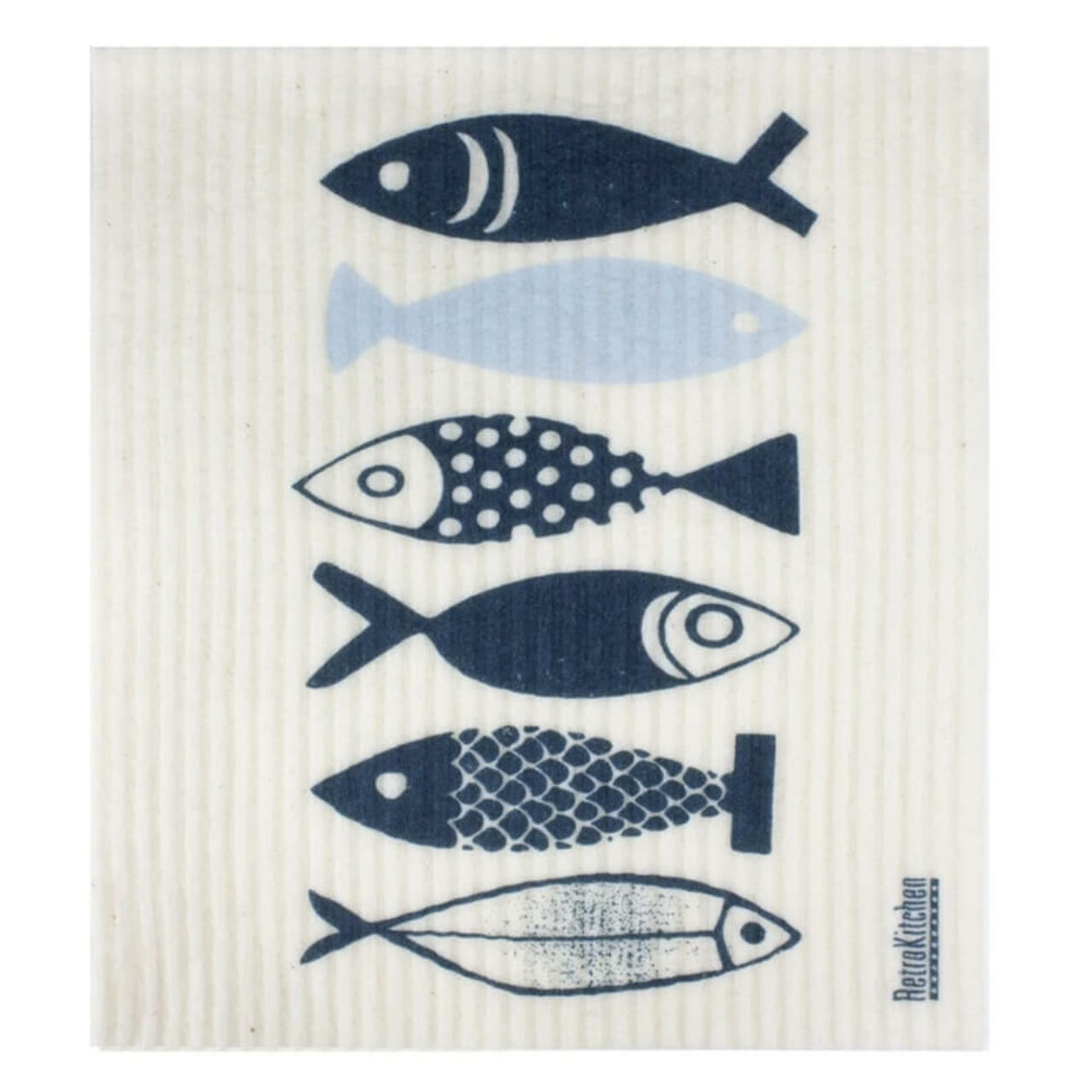 Retrokitchen 100% Compostable Sponge Cloth Fish 1