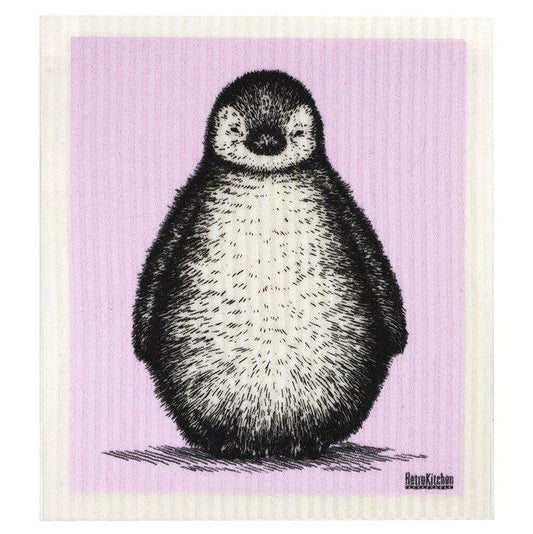 RETROKITCHEN 100% Biodegradable Dishcloth Penguin 1