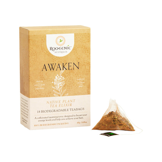 Roogenic Australia Awaken (Native Plant Tea Elixir) x 18 Tea Bags