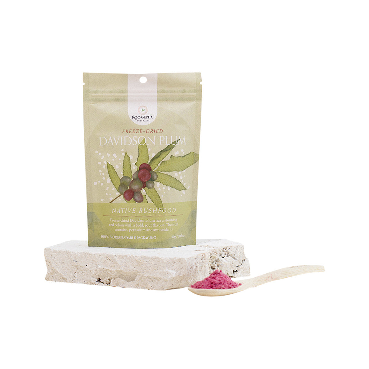 Roogenic Australia Native Bushfood Freeze-Dried Davidson Plum 30g