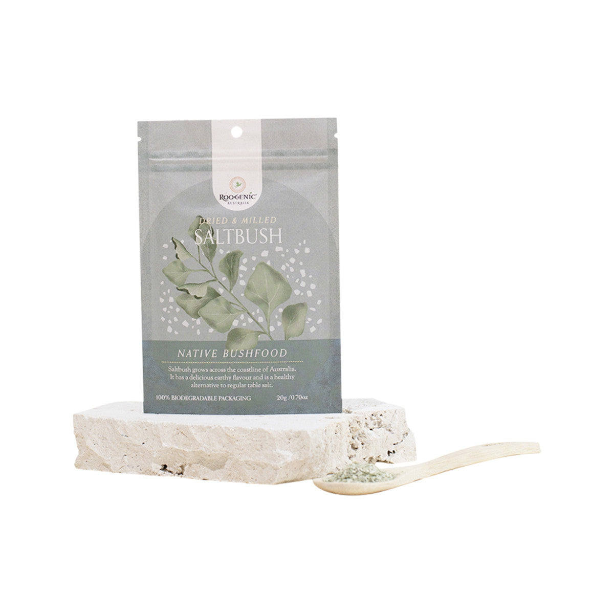 Roogenic Australia Native Bushfood Dried & Milled Salt Bush 20g