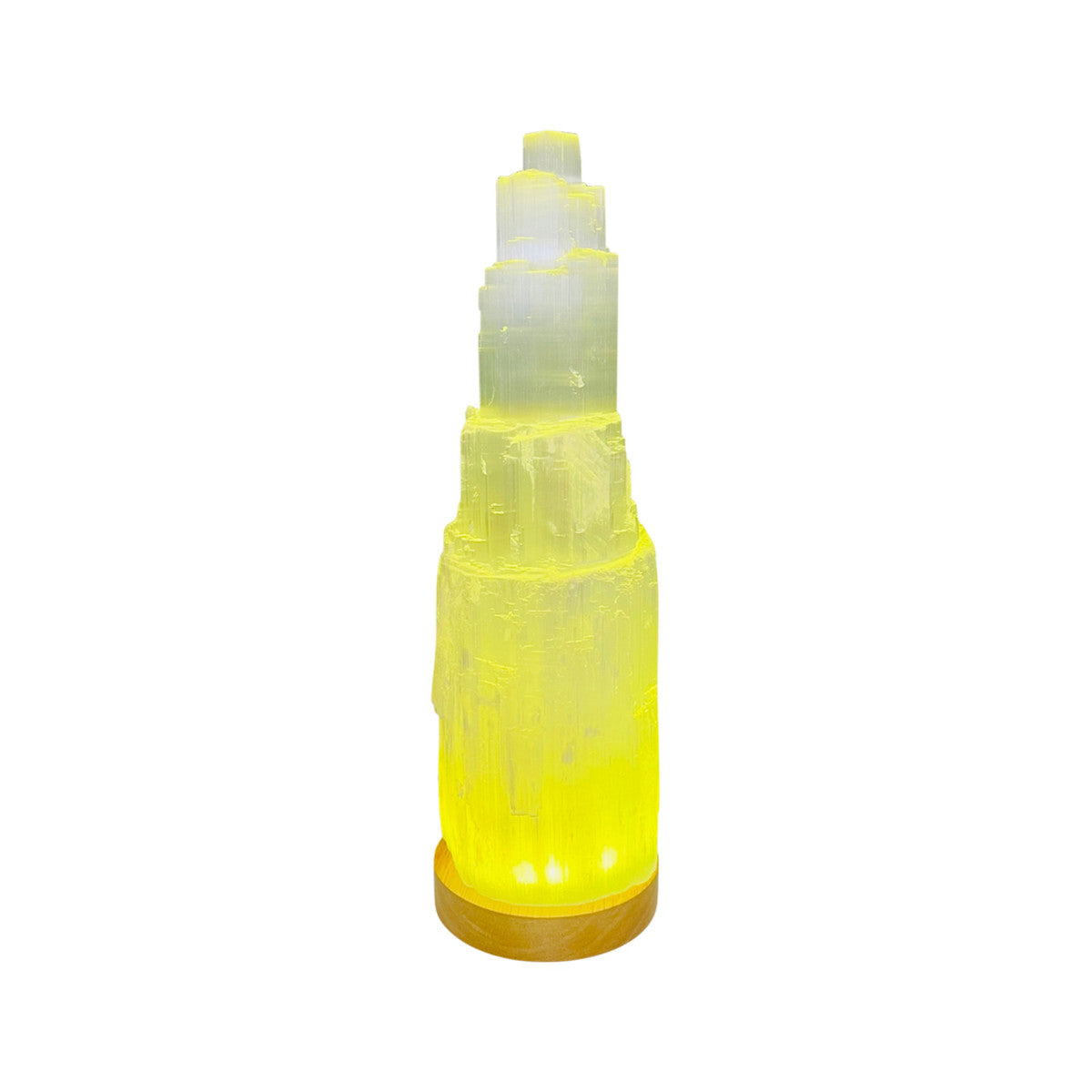 SaltCo Selenite Lamp Colour-Changing LED Small (15-20cm)