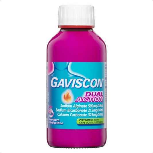 Gaviscon Dual Action Liquid Heartburn & Indigestion Relief 300mL