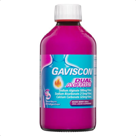 Gaviscon Liquid Dual Action Mixed Berry 600mL