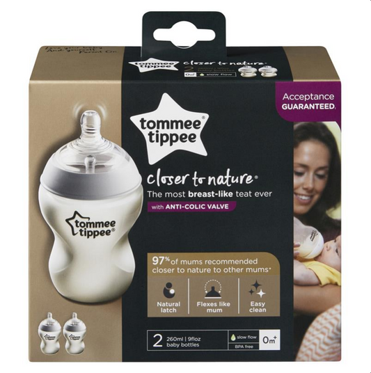Tommee Tippee Closer To Nature Bottles 260mL 2 Pack