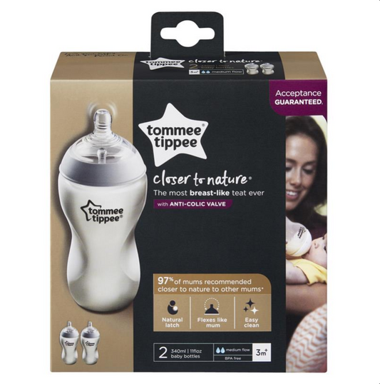 Tommee Tippee Closer To Nature Bottles 340mL 2 Pack