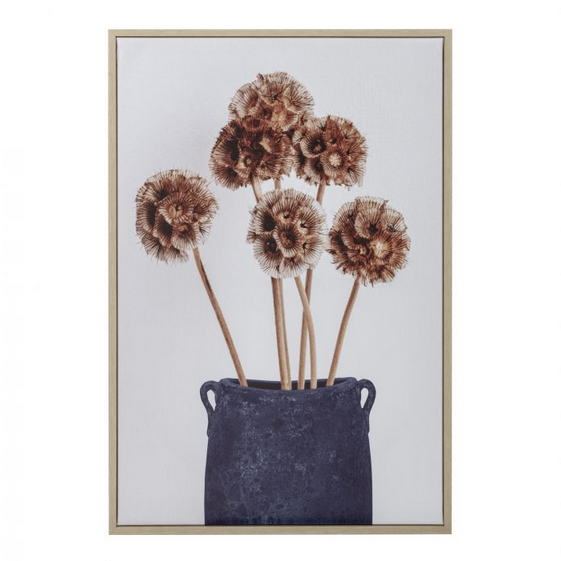 Amalfi Seed Pod Wall Décor Blue/Pink/White 42x3x62cm