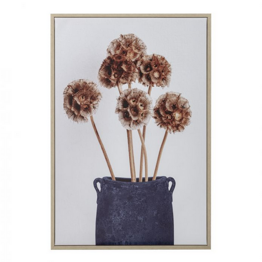 Amalfi Seed Pod Wall Décor Blue/Pink/White 42x3x62cm