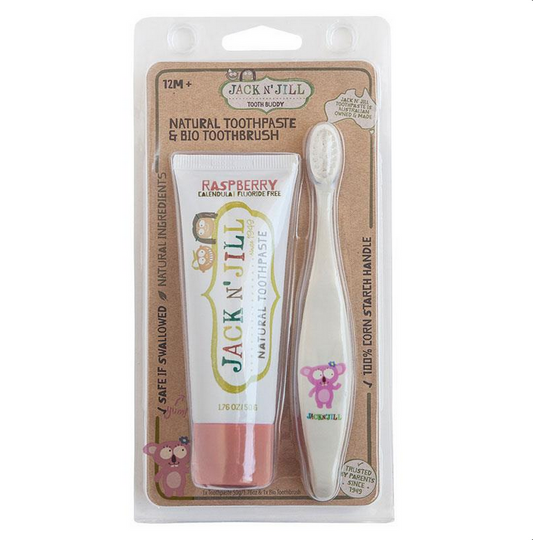 Jack N' Jill Raspberry Toothpaste with Koala Bio Brush (Expiry 07/2024)