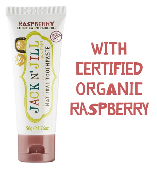 Jack N' Jill Natural Toothpaste Organic Raspberry 50g