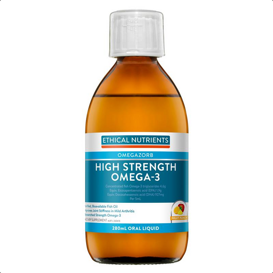 Ethical Nutrients High Strength Omega-3 Liquid Fruit Punch 280mL