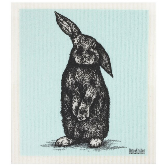 RETROKITCHEN 100% Biodegradable Dishcloth Rabbit 1