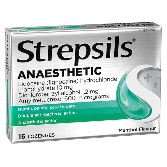 Strepsils Anaesthetic Lozenges Menthol 16 Pack