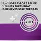 Strepsils Extra Blackcurrant Fast Numbing Sore Throat Pain Relief with Anaesthetic Lozenges 16 pack
