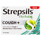 Strepsils Herbal Cough + Lozenges Fresh Menthol 16 Pack