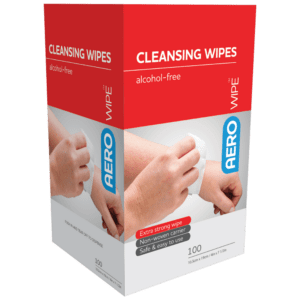 AEROWIPE Alcohol-Free Cleansing Wipes 100 Packs