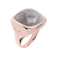 Chevalier Ring with Faceted Square Stone