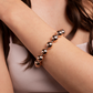 Bracelet with Golden Rosé nuggets