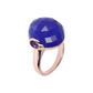 Cocktail Ring with Round Natural Stone