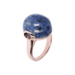 Cocktail Ring with Round Natural Stone