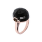 Cocktail Ring with Round Natural Stone