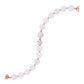 Bracelet with Spheres in Natural Stone and Pavé Element in Cubic Zirconia
